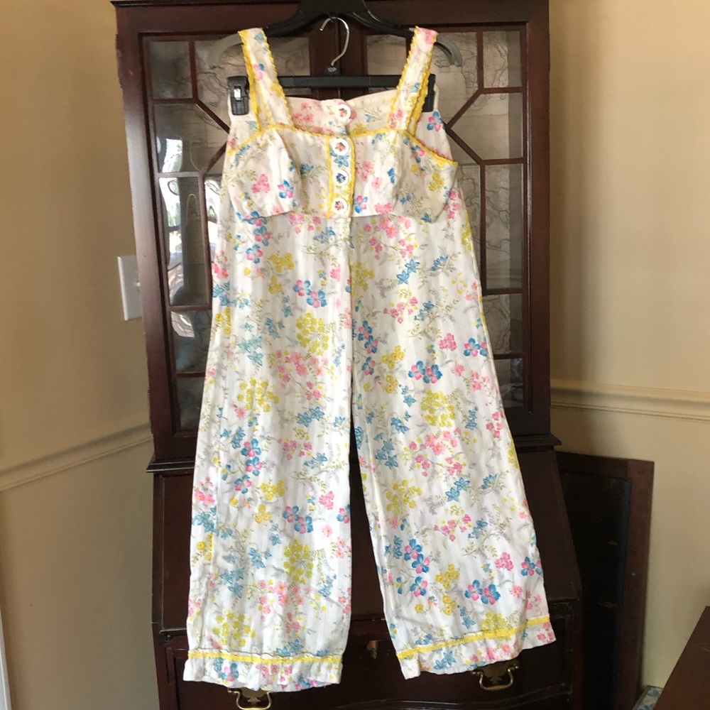 Hand made 2-piece floral vintage set